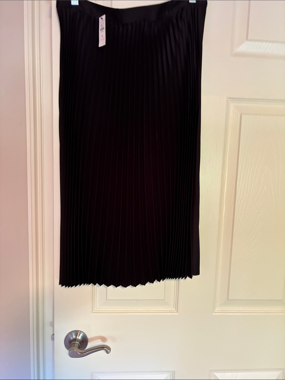 Talbots Black Pleated Midi Skirt